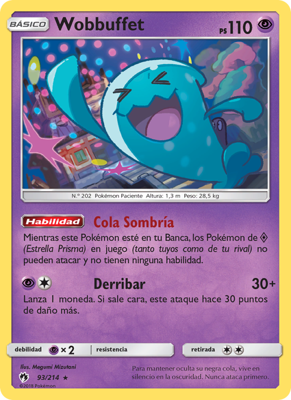 Wobbuffet 93 — Truenos Perdidos (Spanish Pokémon TCG card)