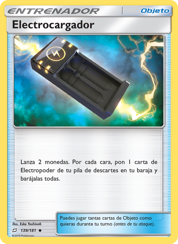 Electrocargador 139 — Union de Aliados (Spanish Pokémon TCG card)