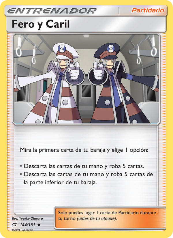Fero y Caril 144 — Union de Aliados (Spanish Pokémon TCG card)