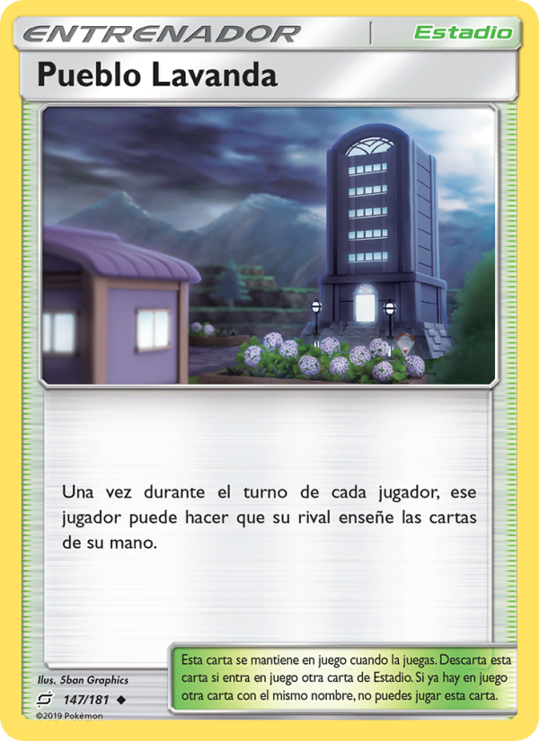 Pueblo Lavanda 147 — Union de Aliados (Spanish Pokémon TCG card)