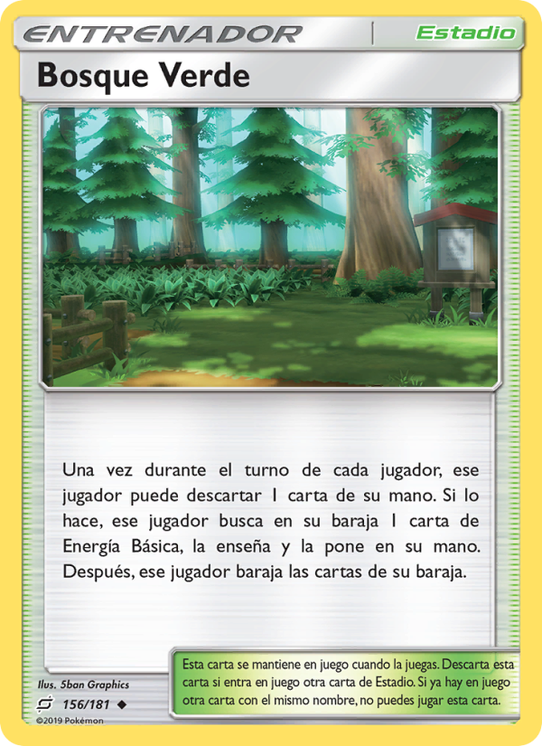 Bosque Verde 156 — Union de Aliados (Spanish Pokémon TCG card)