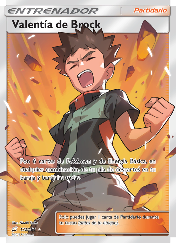 Valentía de Brock 172 — Union de Aliados (Spanish Pokémon TCG card)