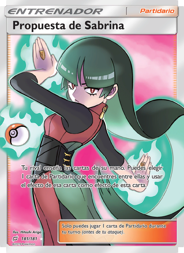 Propuesta de Sabrina 181 — Union de Aliados (Spanish Pokémon TCG card)