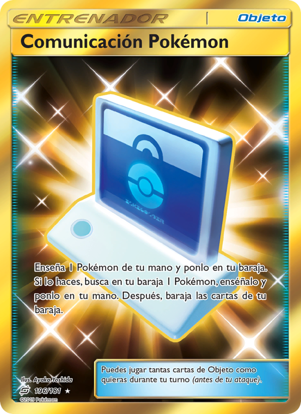 Comunicación Pokémon 196 — Union de Aliados (Spanish Pokémon TCG card)