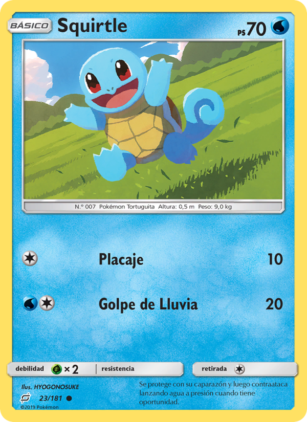 Squirtle 23 — Union de Aliados (Spanish Pokémon TCG card)