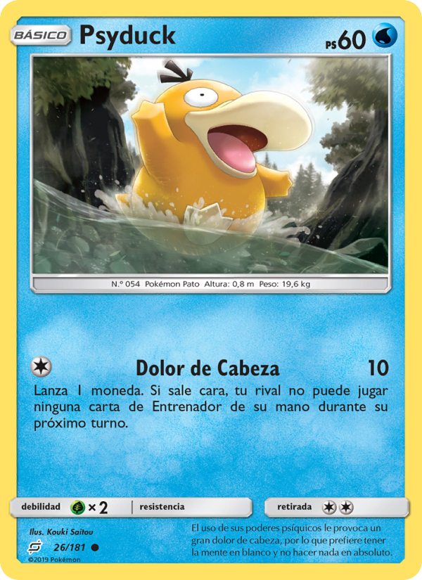 Psyduck 26 — Union de Aliados (Spanish Pokémon TCG card)