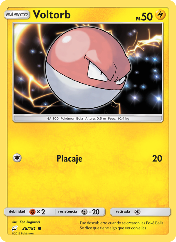 Voltorb 38 — Union de Aliados (Spanish Pokémon TCG card)