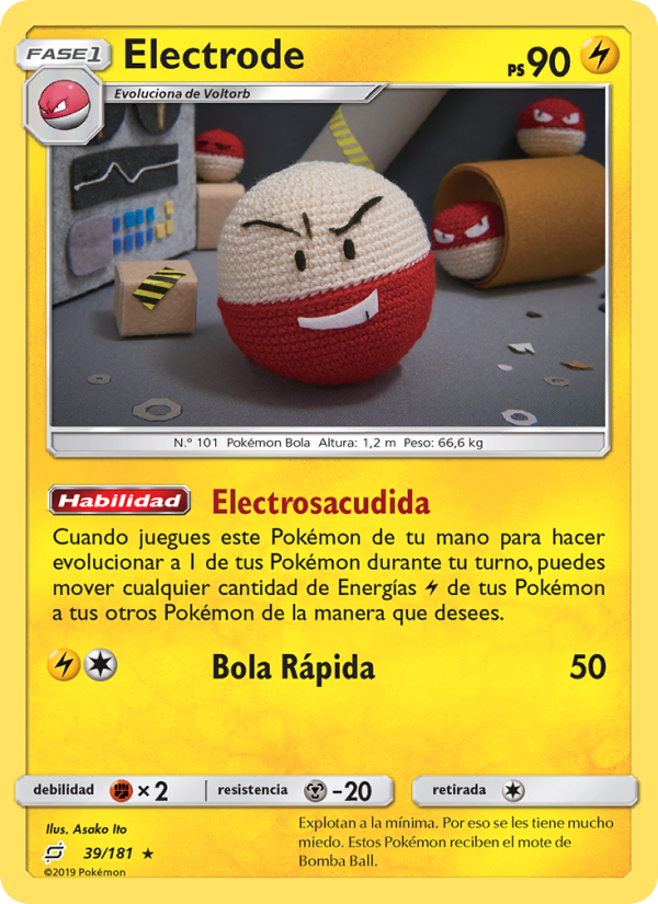 Electrode 39 — Union de Aliados (Spanish Pokémon TCG card)