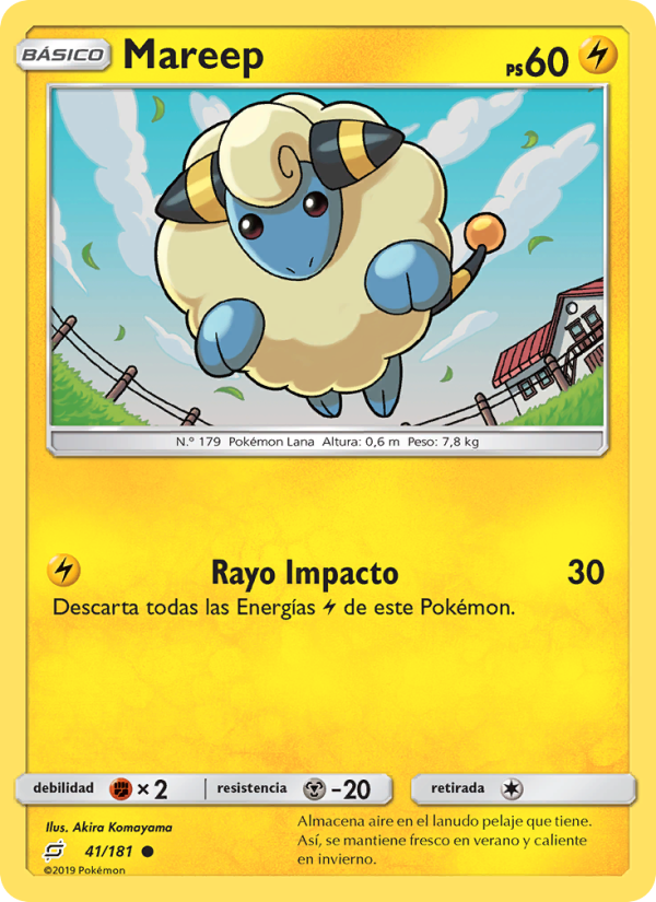Mareep 41 — Union de Aliados (Spanish Pokémon TCG card)