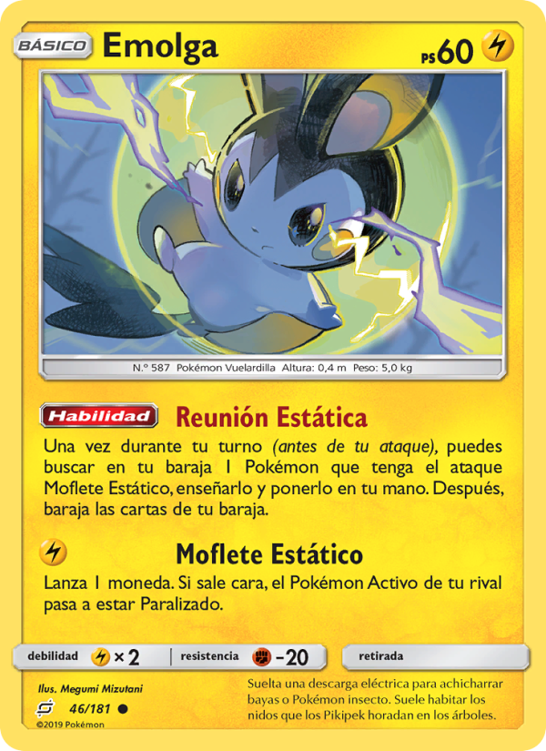 Emolga 46 — Union de Aliados (Spanish Pokémon TCG card)