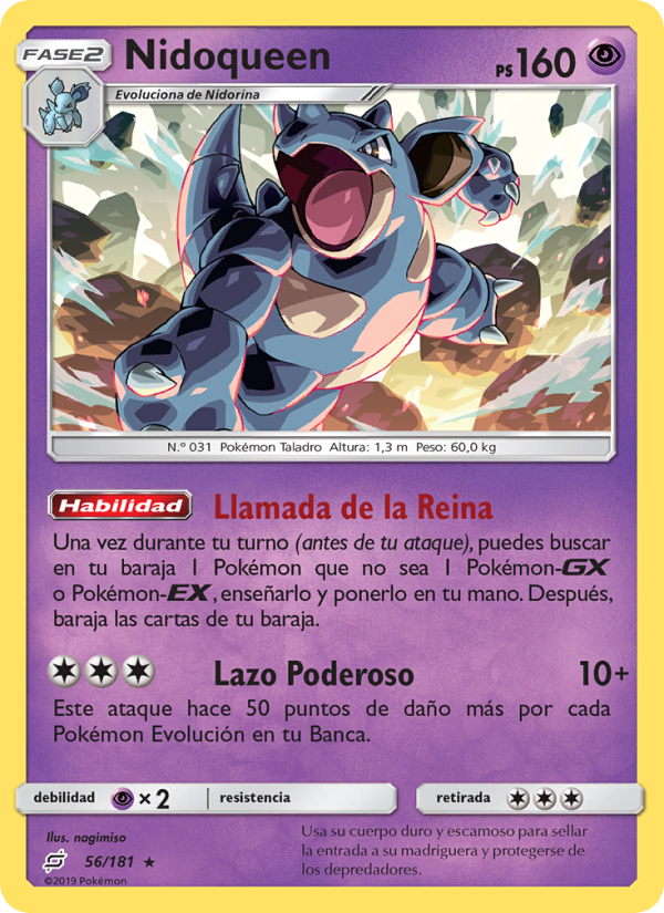 Nidoqueen 56 — Union de Aliados (Spanish Pokémon TCG card)