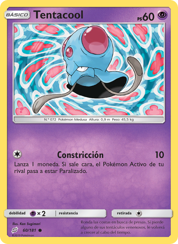 Tentacool 60 — Union de Aliados (Spanish Pokémon TCG card)