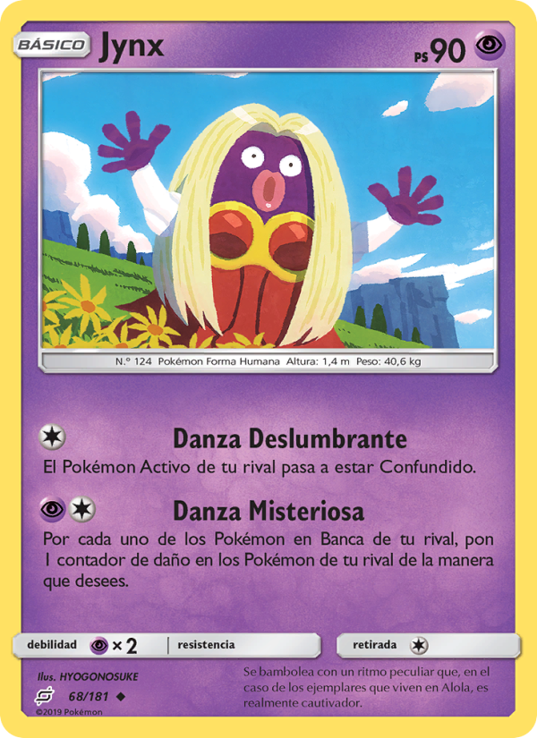Jynx 68 — Union de Aliados (Spanish Pokémon TCG card)