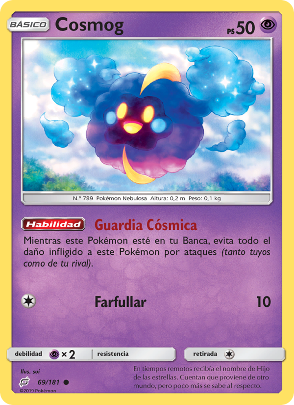 Cosmog 69 — Union de Aliados (Spanish Pokémon TCG card)