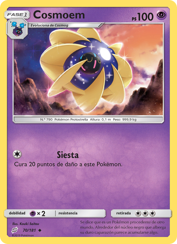 Cosmoem 70 — Union de Aliados (Spanish Pokémon TCG card)
