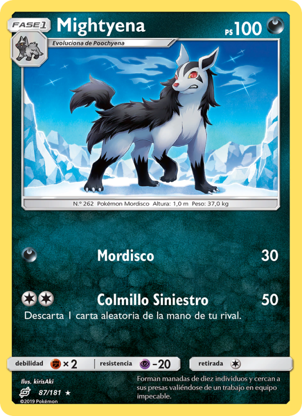 Mightyena 87 — Union de Aliados (Spanish Pokémon TCG card)