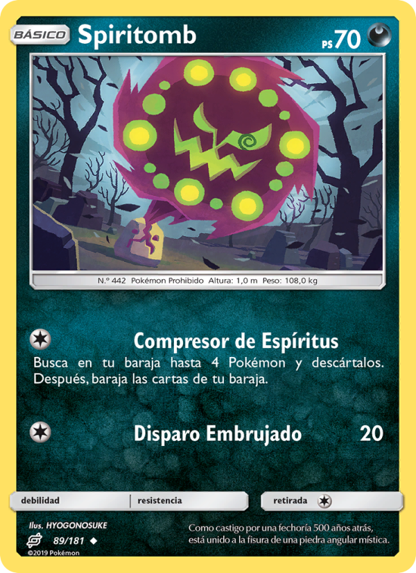 Spiritomb 89 — Union de Aliados (Spanish Pokémon TCG card)