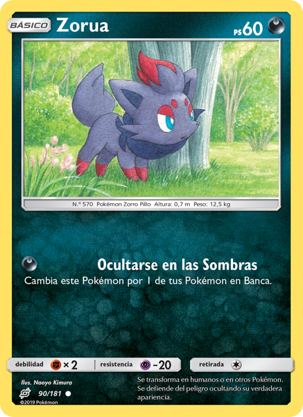 Zorua 90 — Union de Aliados (Spanish Pokémon TCG card)