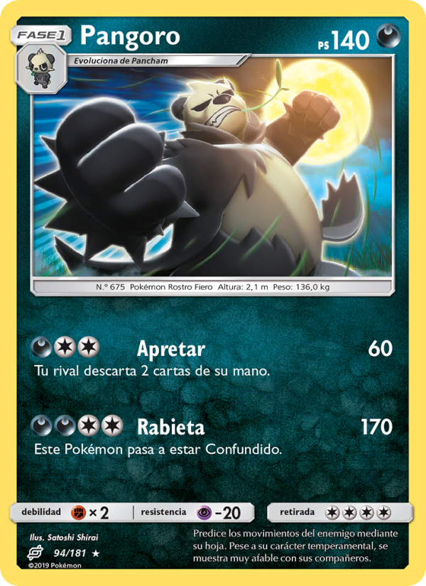 Pangoro 94 — Union de Aliados (Spanish Pokémon TCG card)