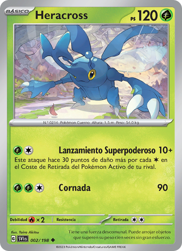 Heracross 002 — Escarlata y Púrpura (Spanish Pokémon TCG card)