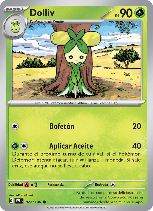 Dolliv 022 — Escarlata y Púrpura (Spanish Pokémon TCG card)