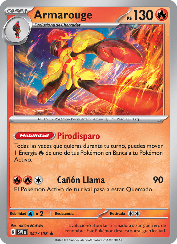 Armarouge 041 — Escarlata y Púrpura (Spanish Pokémon TCG card)