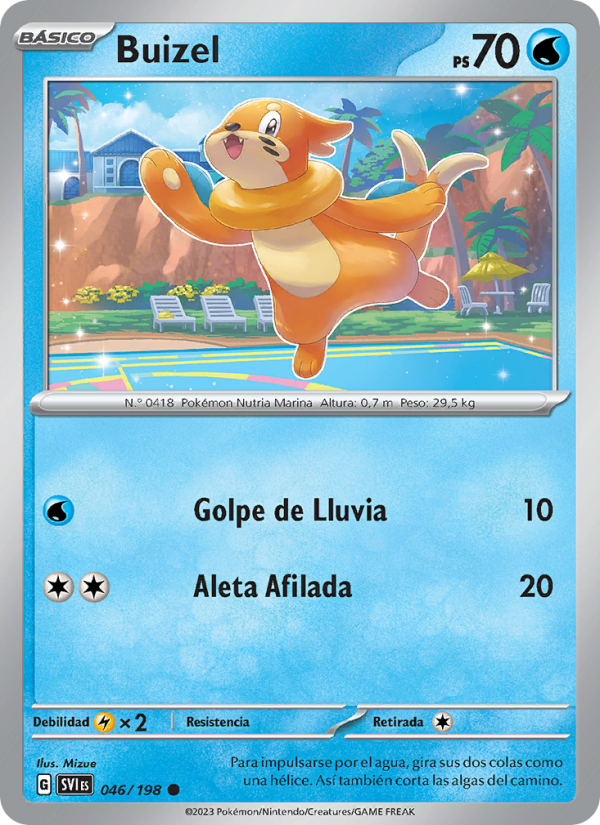 Buizel 046 — Escarlata y Púrpura (Spanish Pokémon TCG card)