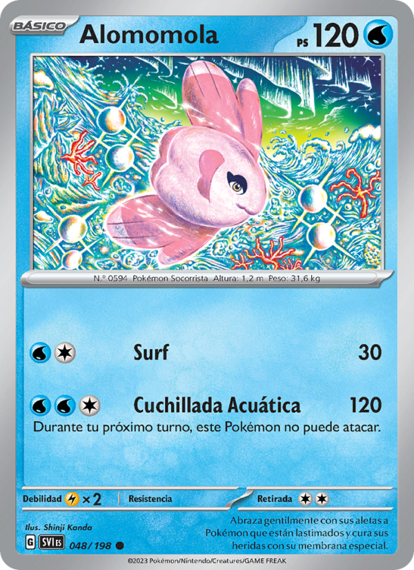 Alomomola 048 — Escarlata y Púrpura (Spanish Pokémon TCG card)