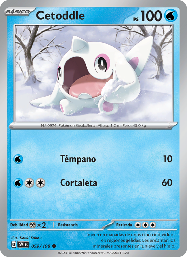 Cetoddle 059 — Escarlata y Púrpura (Spanish Pokémon TCG card)