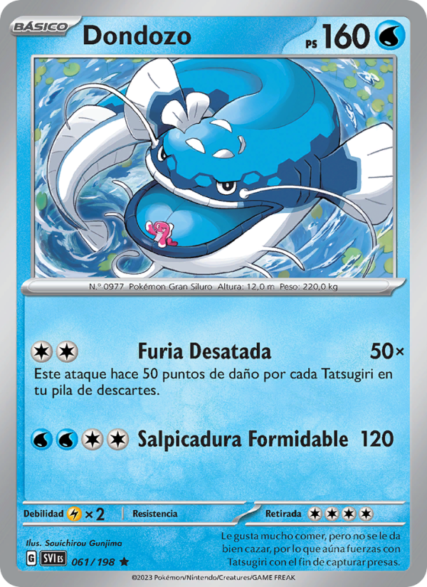 Dondozo 061 — Escarlata y Púrpura (Spanish Pokémon TCG card)