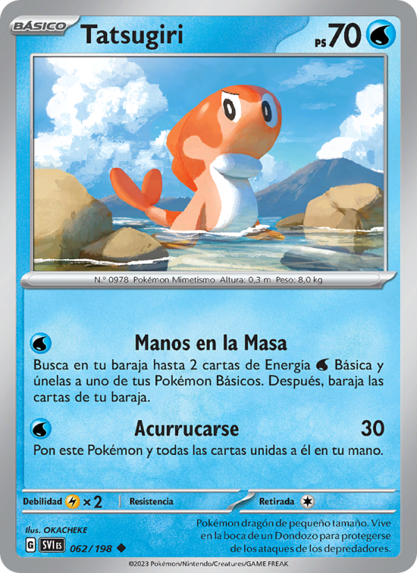 Tatsugiri 062 — Escarlata y Púrpura (Spanish Pokémon TCG card)