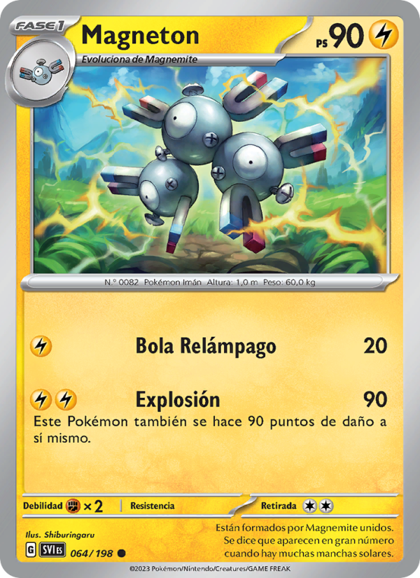 Magneton 064 — Escarlata y Púrpura (Spanish Pokémon TCG card)