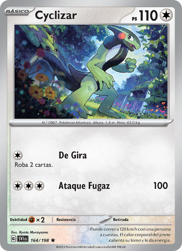 Cyclizar 164 — Escarlata y Púrpura (Spanish Pokémon TCG card)