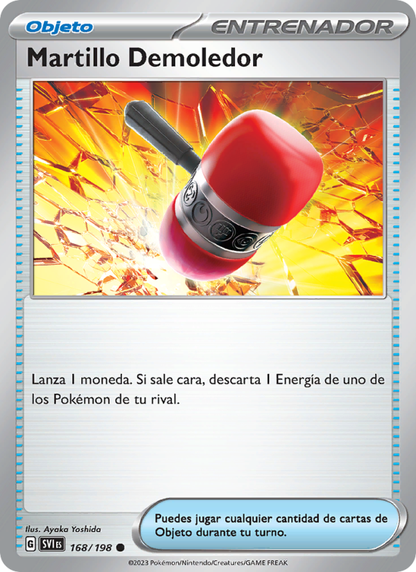 Martillo Demoledor 168 — Escarlata y Púrpura (Spanish Pokémon TCG card)