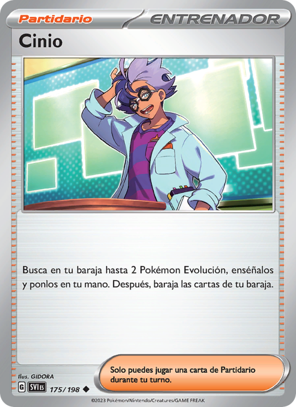 Cinio 175 — Escarlata y Púrpura (Spanish Pokémon TCG card)