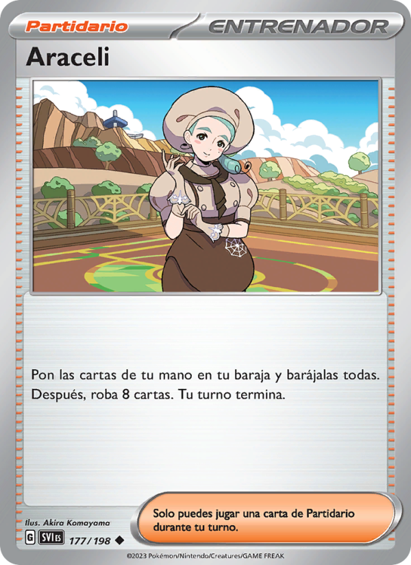 Araceli 177 — Escarlata y Púrpura (Spanish Pokémon TCG card)
