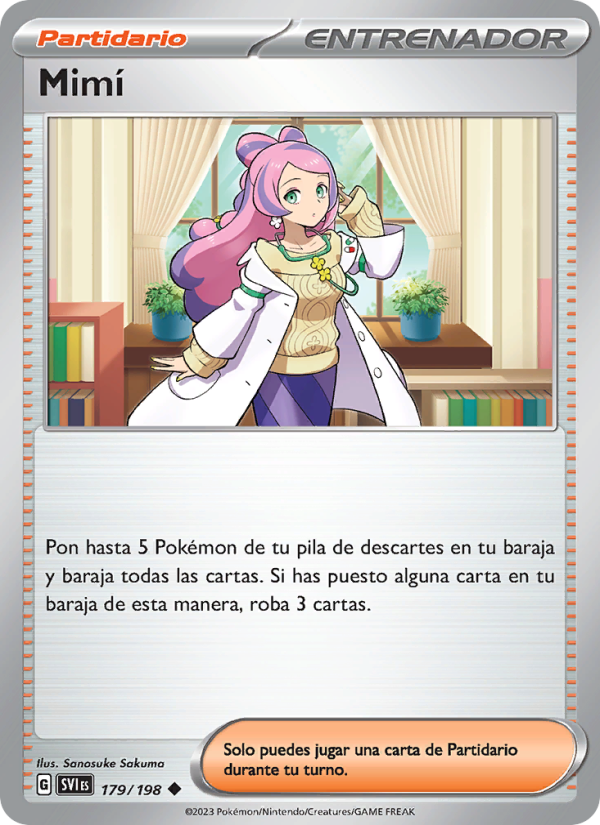 Mimí 179 — Escarlata y Púrpura (Spanish Pokémon TCG card)