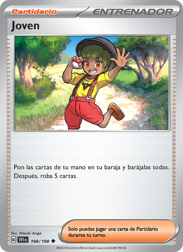 Joven 198 — Escarlata y Púrpura (Spanish Pokémon TCG card)