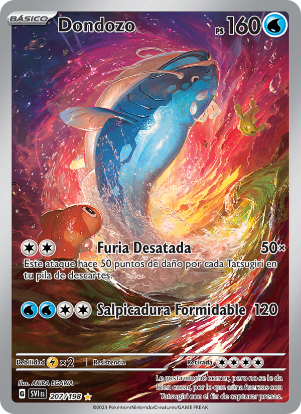 Dondozo 207 — Escarlata y Púrpura (Spanish Pokémon TCG card)