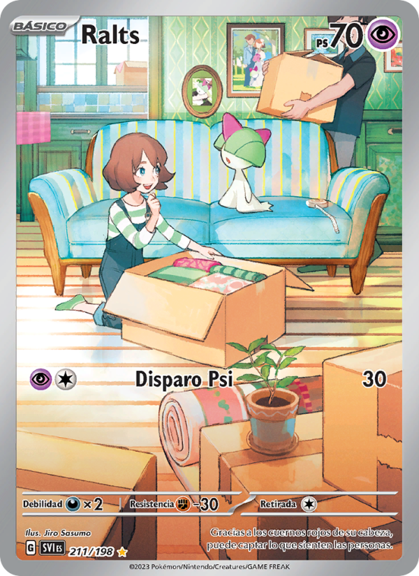 Ralts 211 — Escarlata y Púrpura (Spanish Pokémon TCG card)