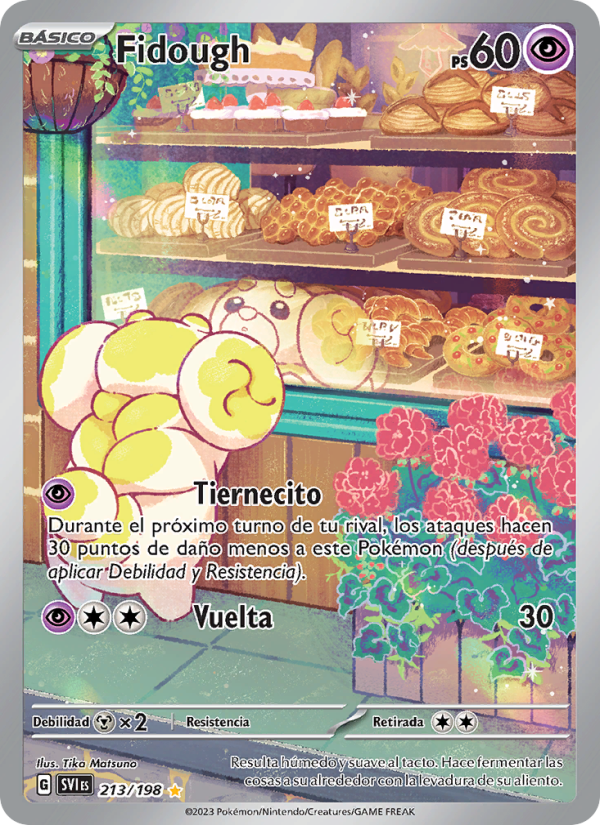 Fidough 213 — Escarlata y Púrpura (Spanish Pokémon TCG card)