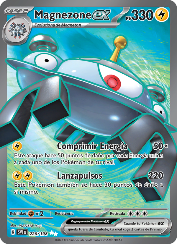 Magnezone ex 226 — Escarlata y Púrpura (Spanish Pokémon TCG card)