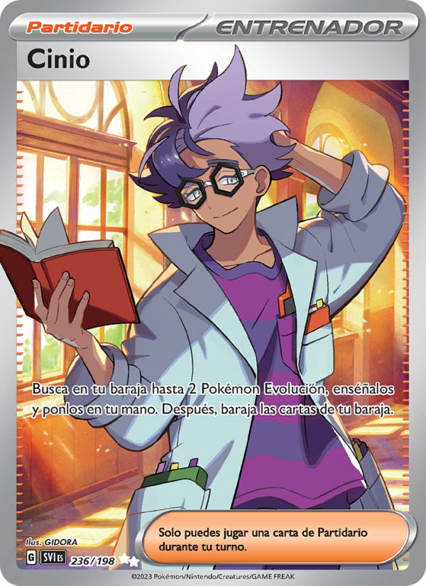 Cinio 236 — Escarlata y Púrpura (Spanish Pokémon TCG card)