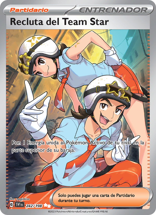 Recluta del Team Star 242 — Escarlata y Púrpura (Spanish Pokémon TCG card)