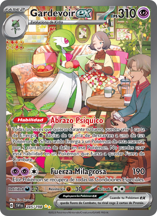 Gardevoir ex 245 — Escarlata y Púrpura (Spanish Pokémon TCG card)