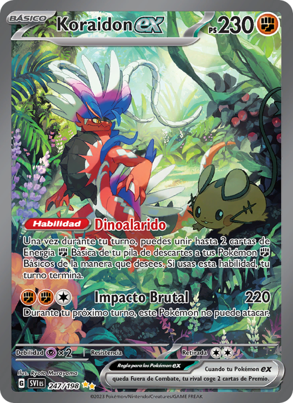 Koraidon ex 247 — Escarlata y Púrpura (Spanish Pokémon TCG card)