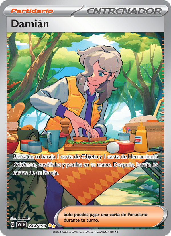 Damián 249 — Escarlata y Púrpura (Spanish Pokémon TCG card)