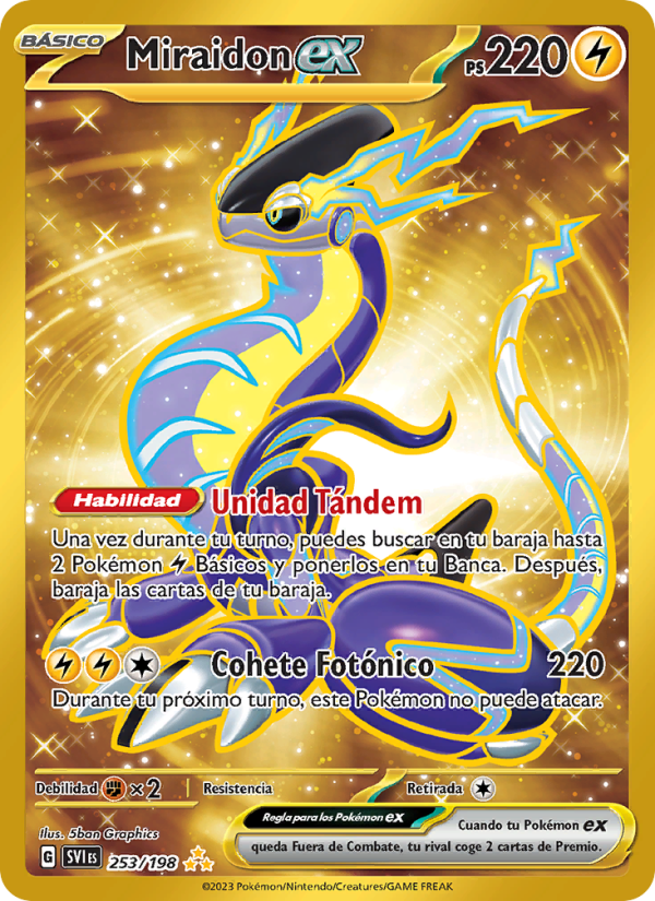 Miraidon ex 253 — Escarlata y Púrpura (Spanish Pokémon TCG card)