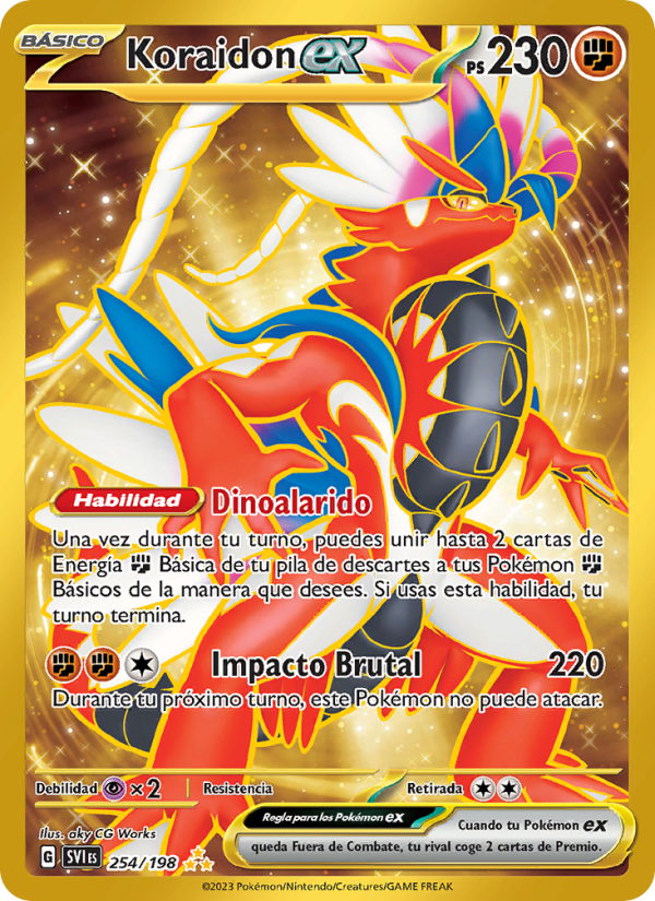 Koraidon ex 254 — Escarlata y Púrpura (Spanish Pokémon TCG card)