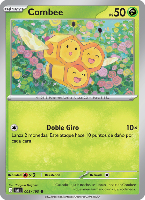 Combee 008 — Evoluciones en Paldea (Spanish Pokémon TCG card)